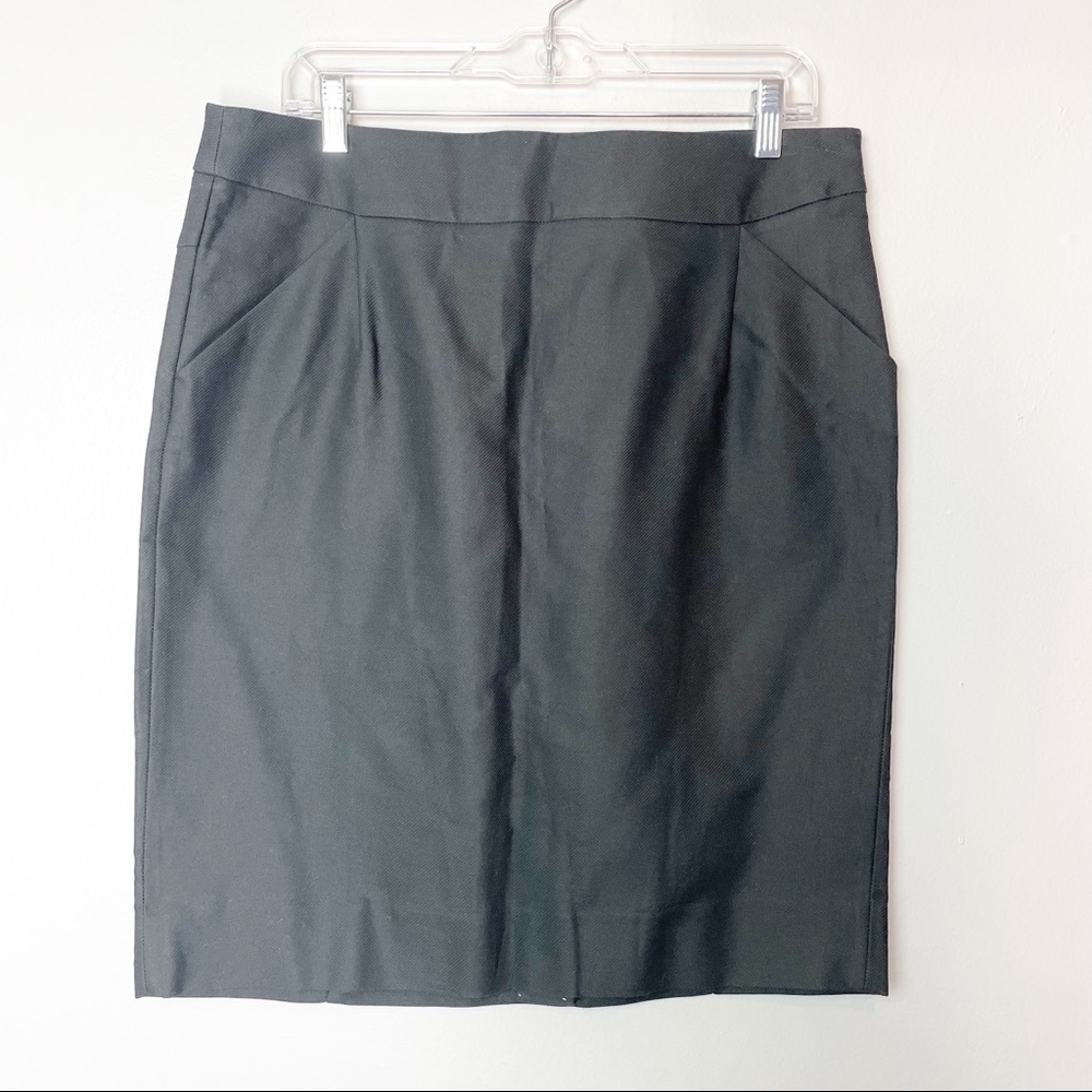 NWT J Crew The Pencil Skirt Black 12